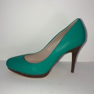 Sea Green Heel with Small Platform